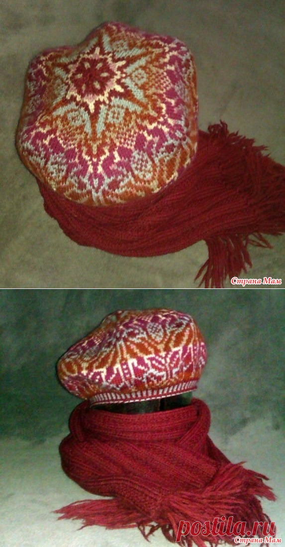 . Мой жаккардовый беретик - Вязание - Страна Мам