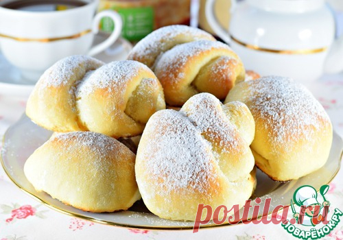 Постные сахарные булочки - кулинарный рецепт