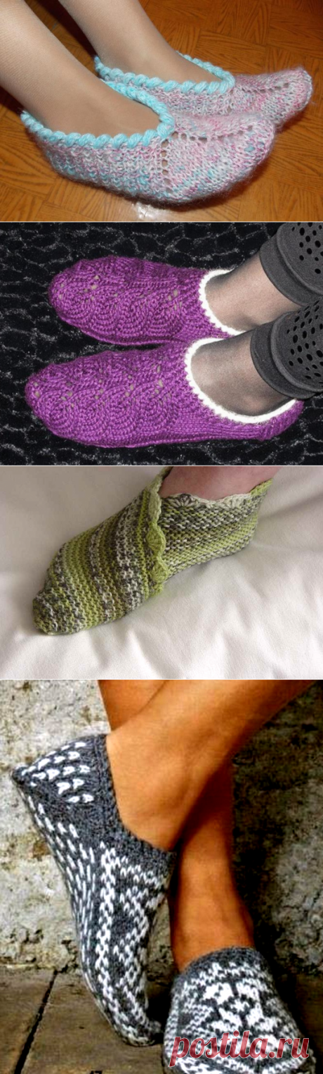 Красивые следки на 2 спицах с описанием. Детские следки для утепления маленьких ножек.