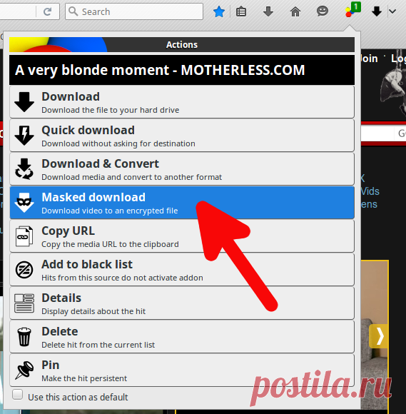 DownloadHelper - Video download browser extension