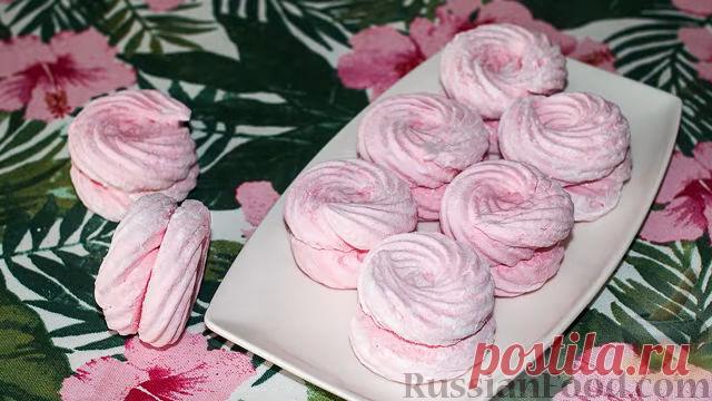 Рецепт: Домашний воздушный клюквенный зефир