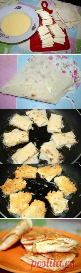 ЛАВАШ, ЖАРЕНЫЙ С СЫРОМ