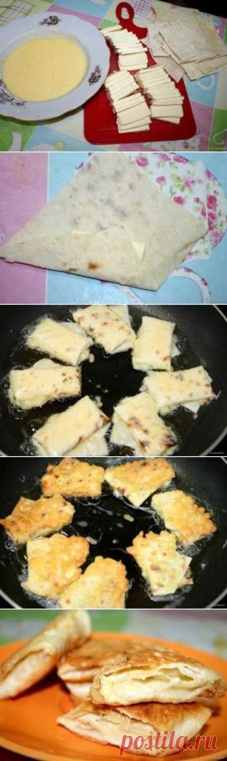 ЛАВАШ, ЖАРЕНЫЙ С СЫРОМ