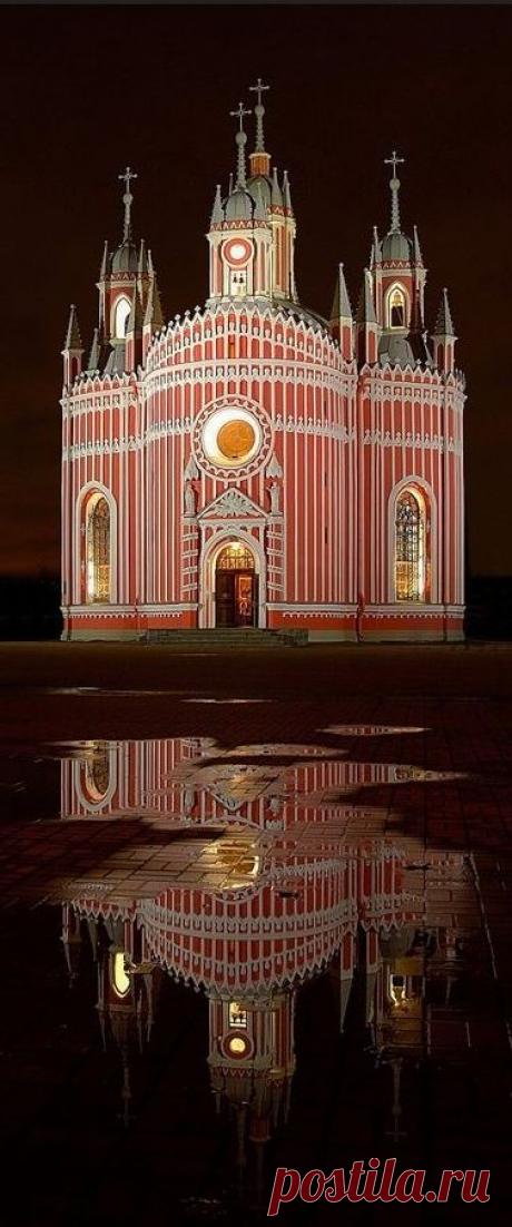 The church of Saint John the Baptist at Chesme Palace, St. Petersburg, Russia