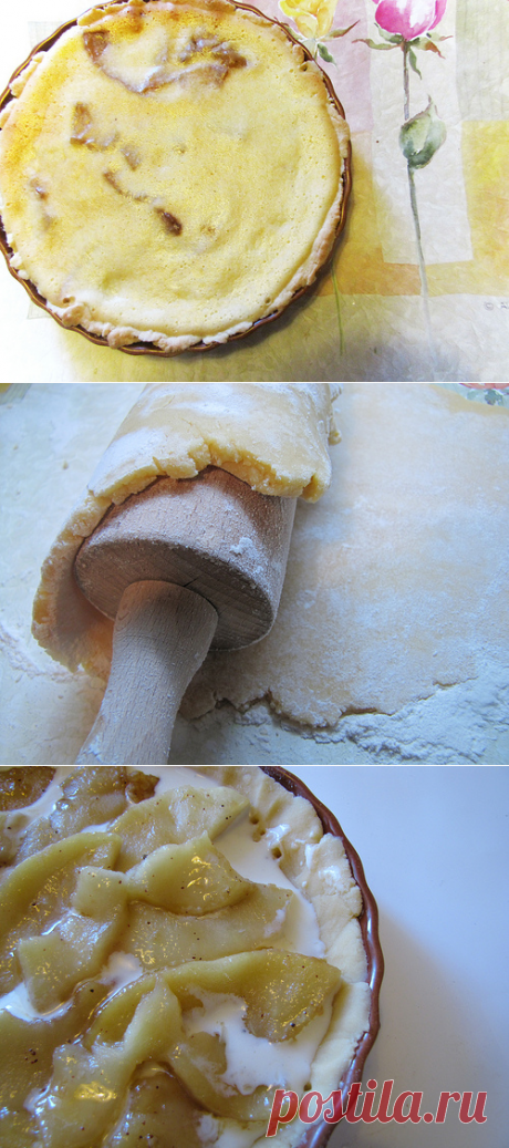 Пряный чизкейк с яблоками