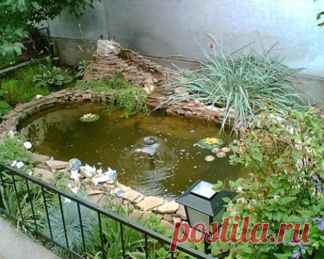 Пруд из старой ванны / Западло
