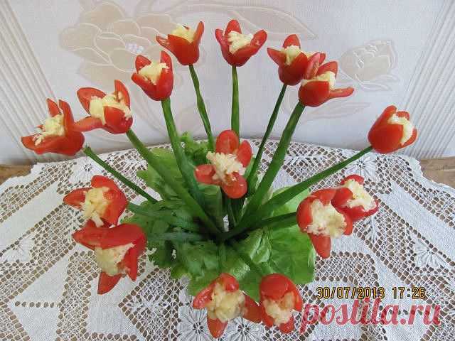 "Тюльпанчики" из черри.