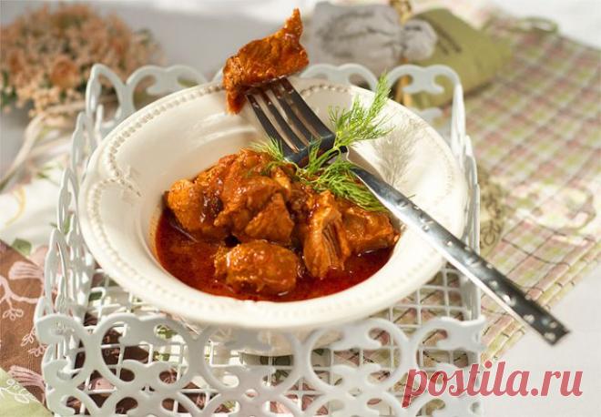 МЯСО В ТОМАТНОМ СОУСЕ РЕЦЕПТ С ФОТО