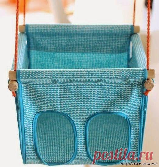 Детские качели своими руками.