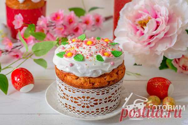 Пасхальный кулич на сметане - пошаговый рецепт с фото на Готовим дома