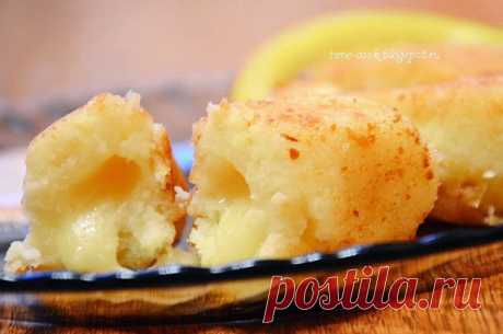 Картофельные котлетки с сыром и жареным луком
