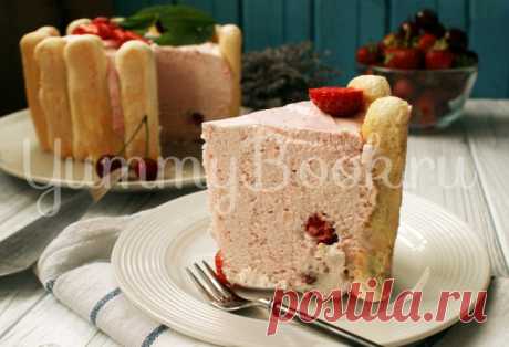 Клубничный торт со сливками - пошаговый рецепт с фото