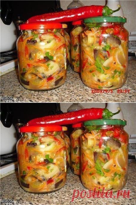 Баклажанный салат " Овощное безумие "