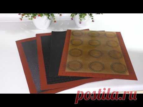 КОВРИКИ ДЛЯ ВЫПЕЧКИ Обзор моих силиконовых ковриков для выпечки