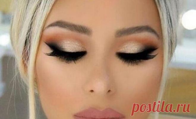 15 потрясающих вариантов темного макияжа глаз