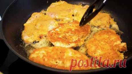 Куриные отбивные с сыром. За 10 минут!!! Сочные, вкусные!!!