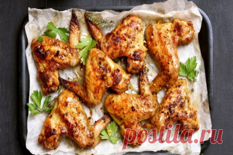 Запеченные куриные крылышки