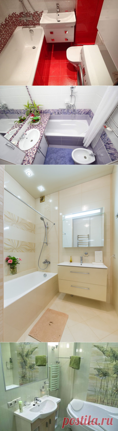 9 удачных примеров дизайна ванной комнаты площадью 4 кв. метра | Новости моды