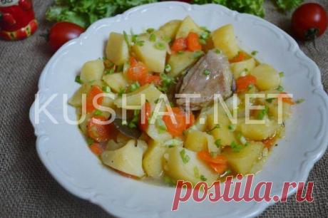 Индейка тушеная с картошкой. Пошаговый рецепт с фото - Кушать нет
