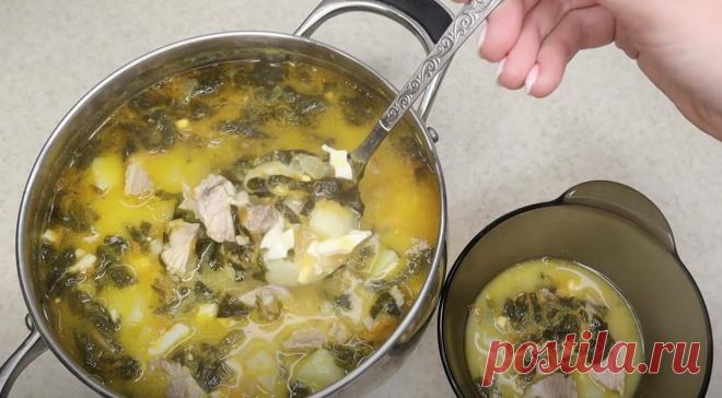 Классический зеленый борщ: рецепт украинского блюда