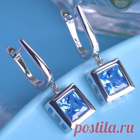 Aliexpress.com : покупайте новое Прибытие 7 классических цветов личности квадратных классный CZ циркон серьги 18k позолоченные ювелирные изделия влюбленности aliancas де casamento осо от надежных поставщиков ювелирных изделий rhinestone серьги белый на Mechosen | Группа alibaba