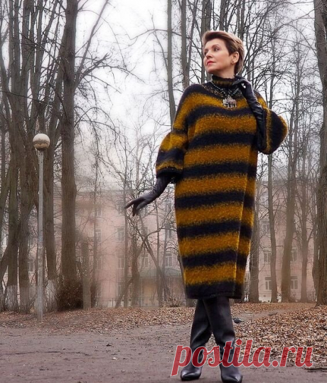 Вязаное платье-свитер для женщин 50+. Оно обязательно должно быть в вашем гардеробе | Мне 50 | Яндекс Дзен