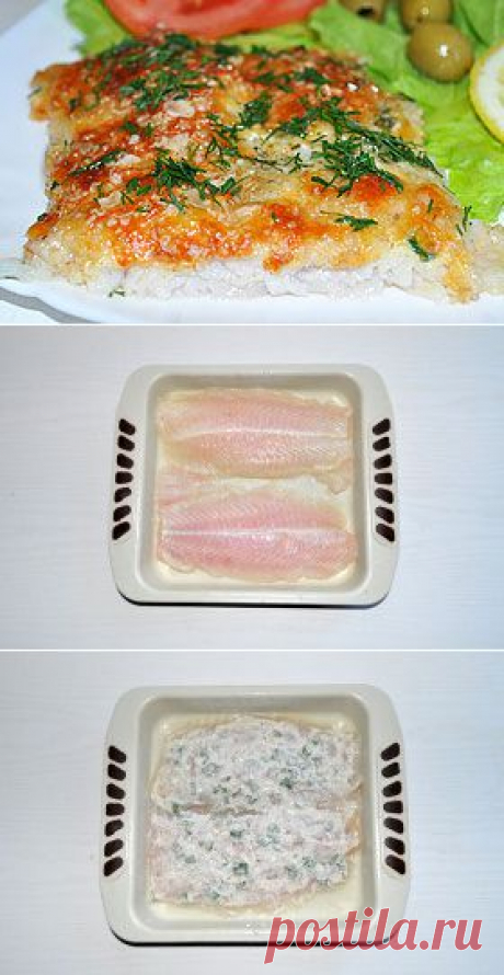 Филе судака под сырно-овсяной корочкой .