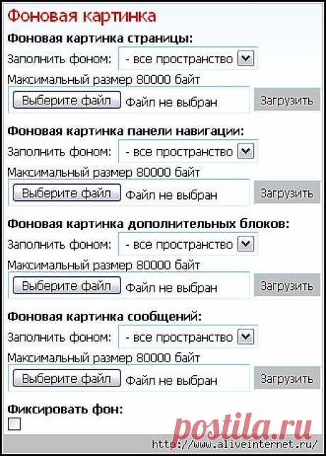 «Настройки дизайна». Глава 2. Картинка фона. (Цикл «Все настройки ЛиРу в картинках»).
