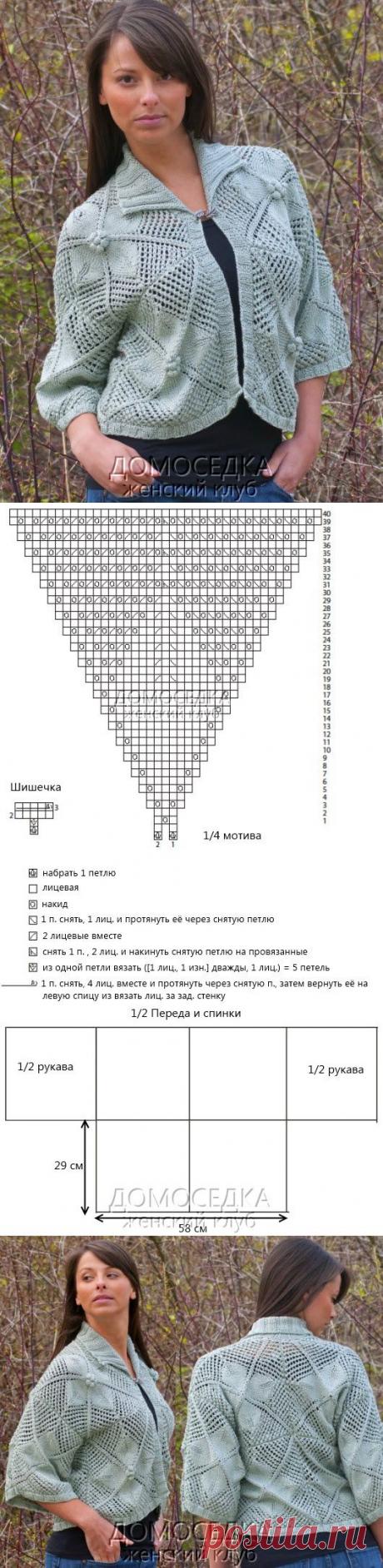 Вязание жакета из мотивов | ДОМОСЕДКА