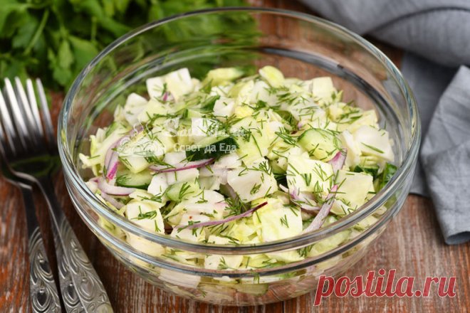 Из молодой капусты готовлю очень вкусный салат. Все дело в необычной заправке | Совет да Еда | Яндекс Дзен