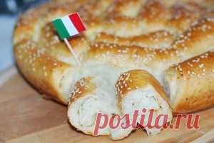 Хлеб с пармезаном и итальянскими травами - кулинарный рецепт