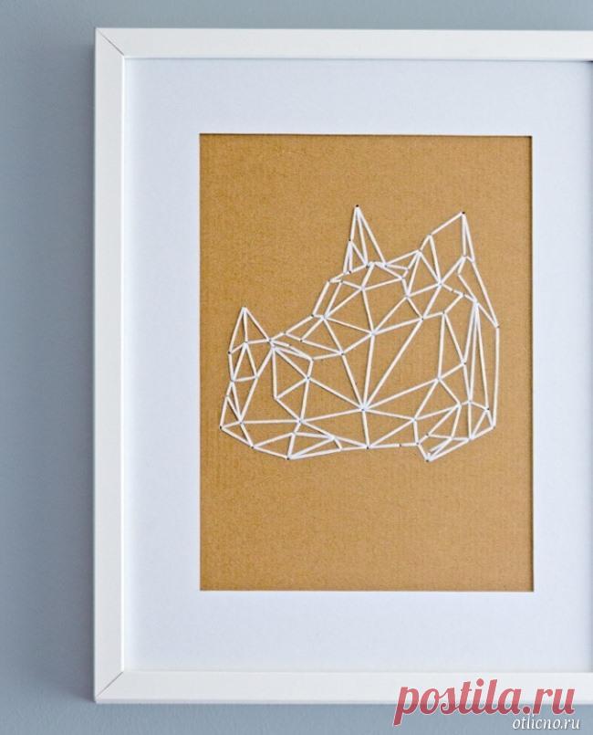 Декор для дома: вышивка на картоне, 4 шаблона