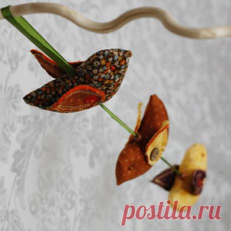 Весенняя гирлянда с птичками - Ярмарка Мастеров - ручная работа, handmade