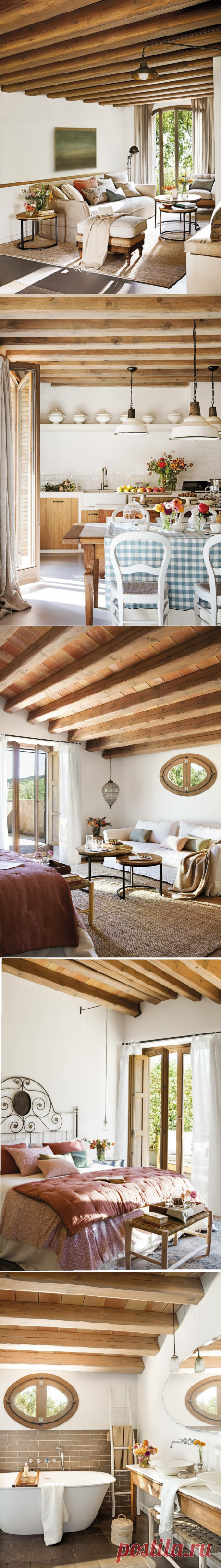 Кантри по-испански: уютный интерьер дома в Коста-Брава | Интерьерно Озабоченная | Яндекс Дзен