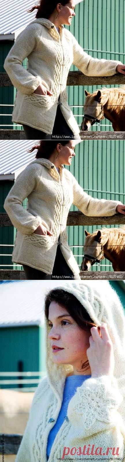 Курточка спицами