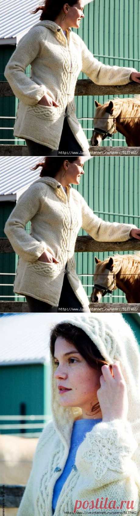 Курточка спицами