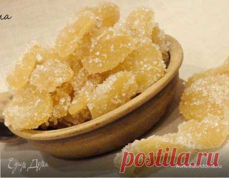 Имбирные цукаты.. Ингредиенты: имбирь, сахар, вода | Официальный сайт кулинарных рецептов Юлии Высоцкой