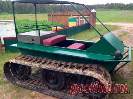 Самоделка гусеничный вездеход болотоход для для грибника рыболова Вездеход на гусеничном ходу, построенный своими руками для поездок по грибы и на рыбалку: фото, описание, а также видео