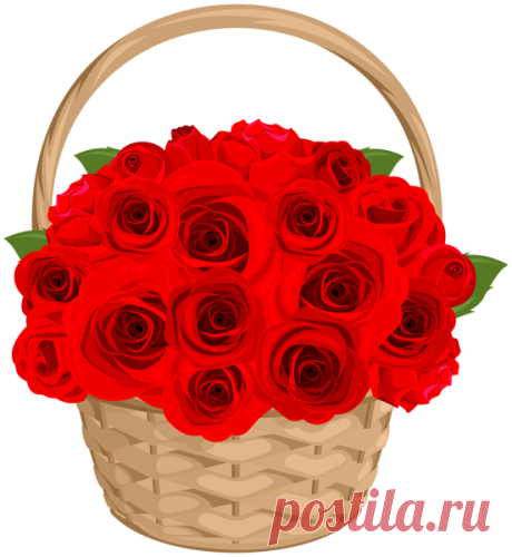 Rose Basket Прозрачный PNG-клип | Галерея Yopriceville - Высококачественные изображения и прозрачный PNG Бесплатный клипарт
