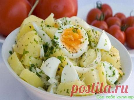 Салат картофельный с яйцами