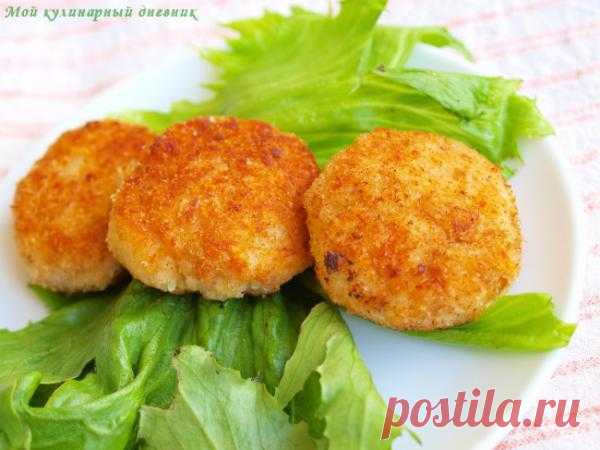 Куриные котлеты с сыром.