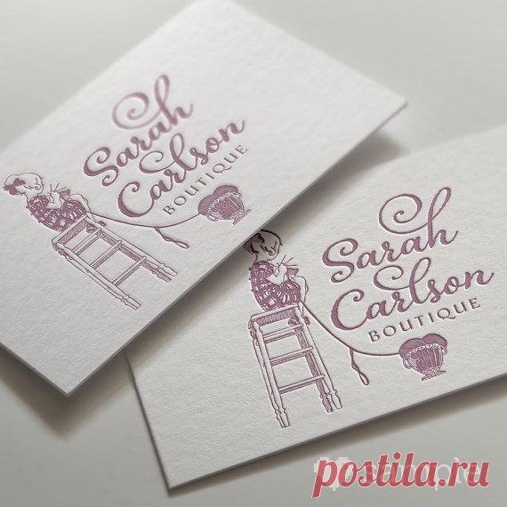 Logo Design Premade Crochet logo Hand drawn logo Child