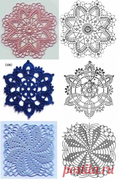 Большая подборка красивых мотивов крючком — DIYIdeas