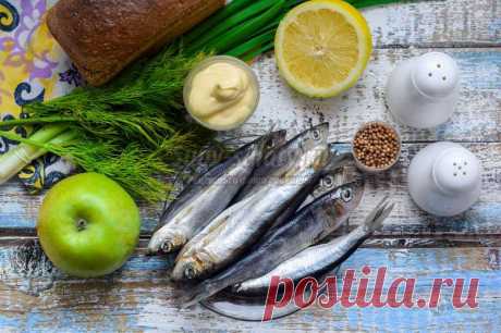 Бутерброды с салакой и яблоком: пошаговый рецепт с фото
