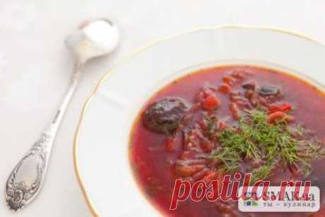 Рецепт: Постный борщ с грибами и черносливом - Рецепты - Кулинарные рецепты, диеты, меню, рецепты блюд. Smak.ua: Ты - кулинар!