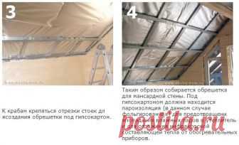 Монтаж гипсокартона