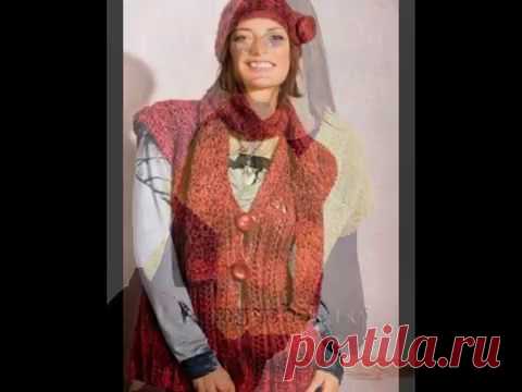 Вязаные жилеты своими руками.