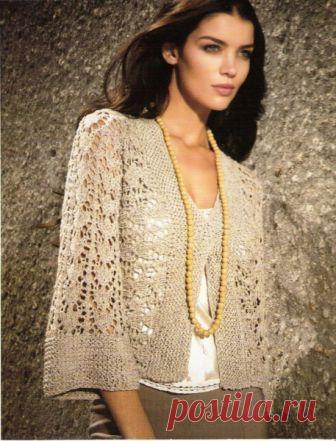 Ажурные жакеты спицами: схемы и описание с фото и видео