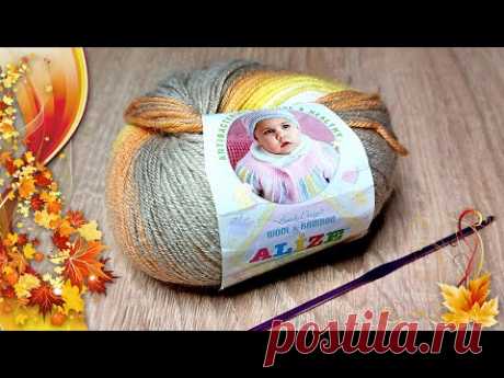 🍂🍁💖ОСЕННИЙ ПОЦЕЛУЙ - ПЛАТОК НА ШЕЮ, БАКТУС КРЮЧКОМ (вязание крючком для начинающих)/AUTUMN KISS