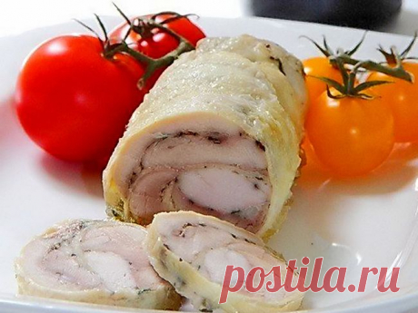 Аппетитный лёгкий рулетик. Диетическое тоже может быть вкусным!